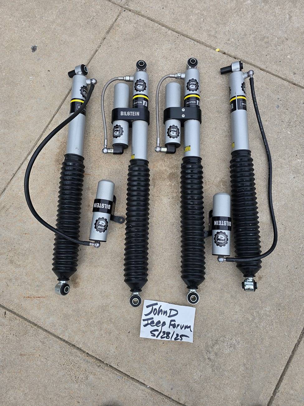 Jeep Gladiator Bilstein Shocks off Mopar Lift 20250528_154911