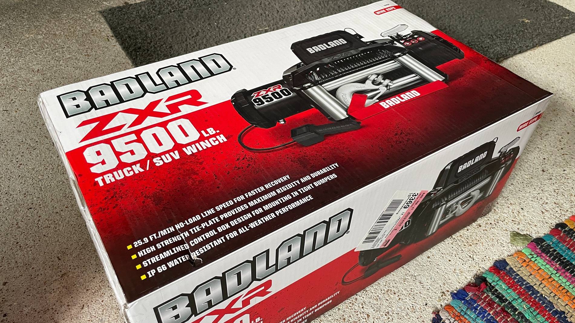 Rugged Ridge Arcus Front Bumper + Harbor Freight Badland ZXR 9500