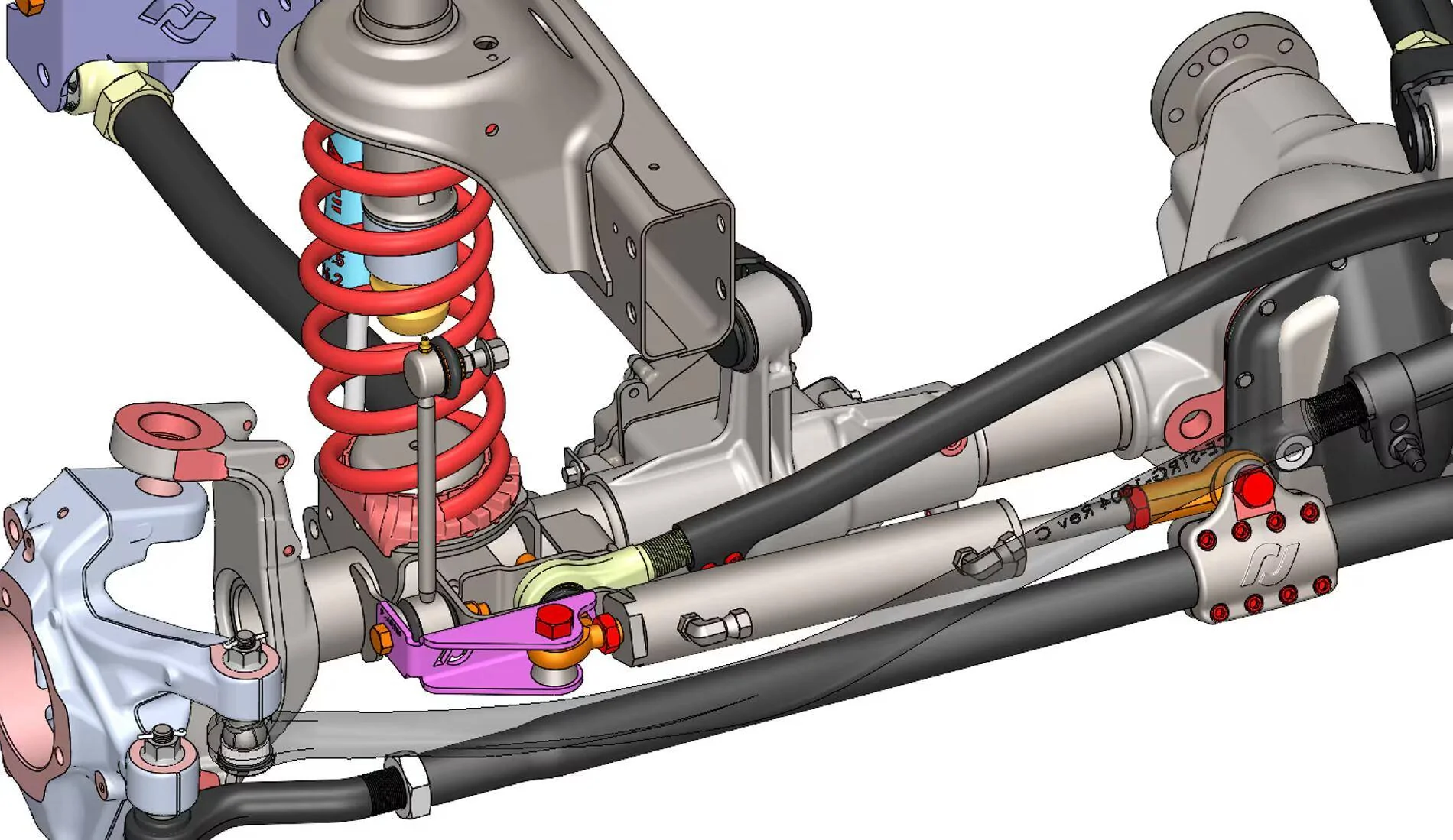 Jeep Gladiator The RockJock Ram Assist Steering Axle Bracket (bolt on) Screenshot 2025-02-13 at 12.13.50 PM