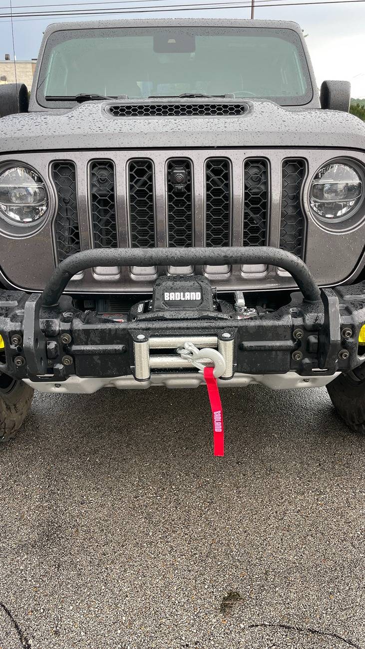 Jeep Gladiator Rugged Ridge Arcus Front Bumper + Harbor Freight Badland ZXR 9500 Winch IMG_8001