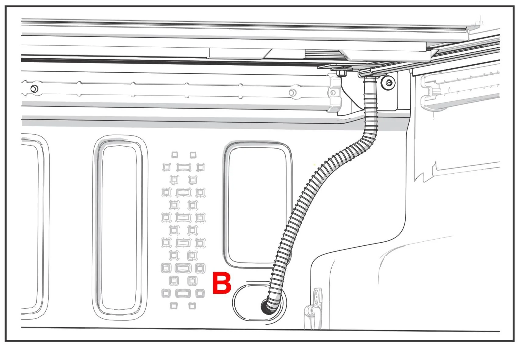 Jeep Gladiator Cargo Bed Drain Holes IMG_4166