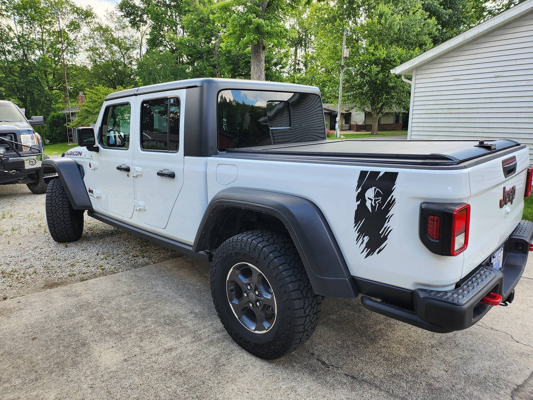 Jeep Gladiator COLORED Truck bed coating, I love the color, wife was dead set against it, I won. (Actually, she allowed it) 20250530_114527
