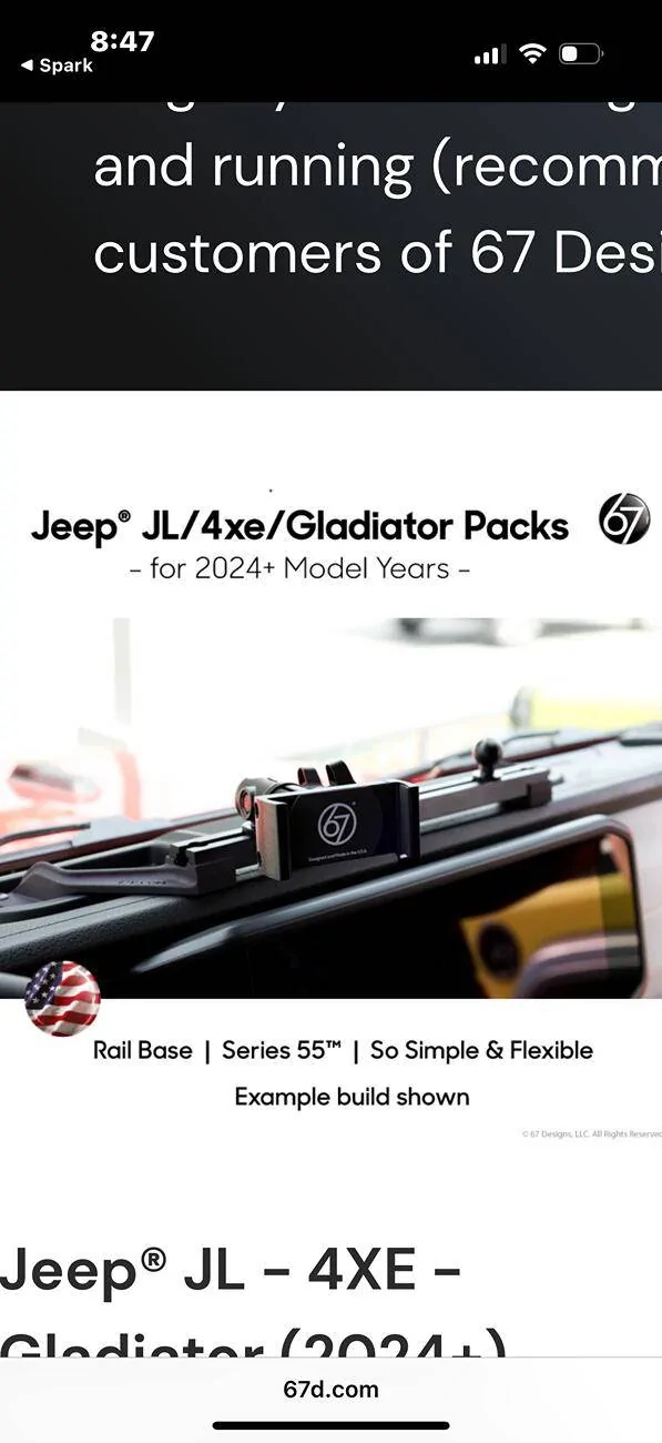 Jeep Gladiator Mopar Dash Accessory Rail for mounting phones, ect IMG_0541