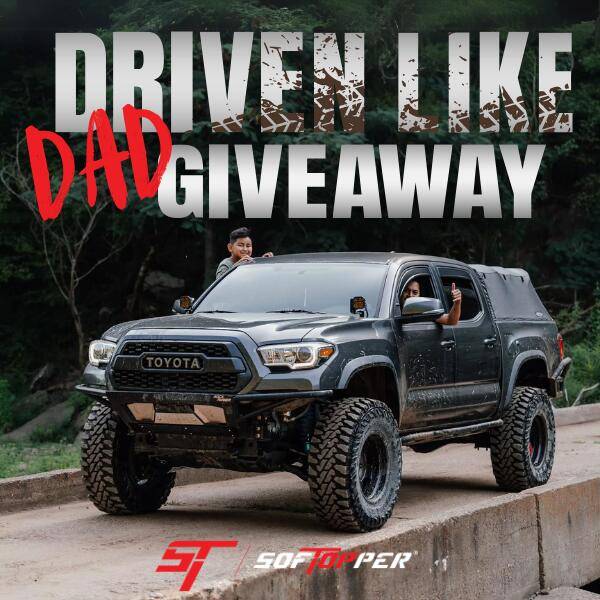 Jeep Gladiator Softopper Giveaway- LAST CALL! Driven Like Dad Mobile Banner 600x600