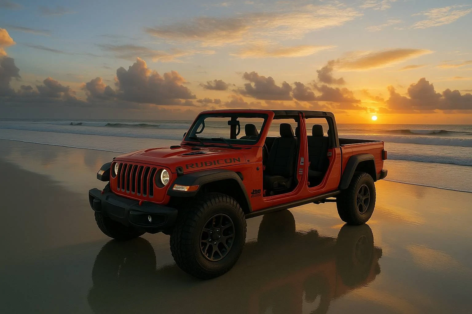 Jeep Gladiator Show your Sunrise photo Jeep at Sunrise no doors