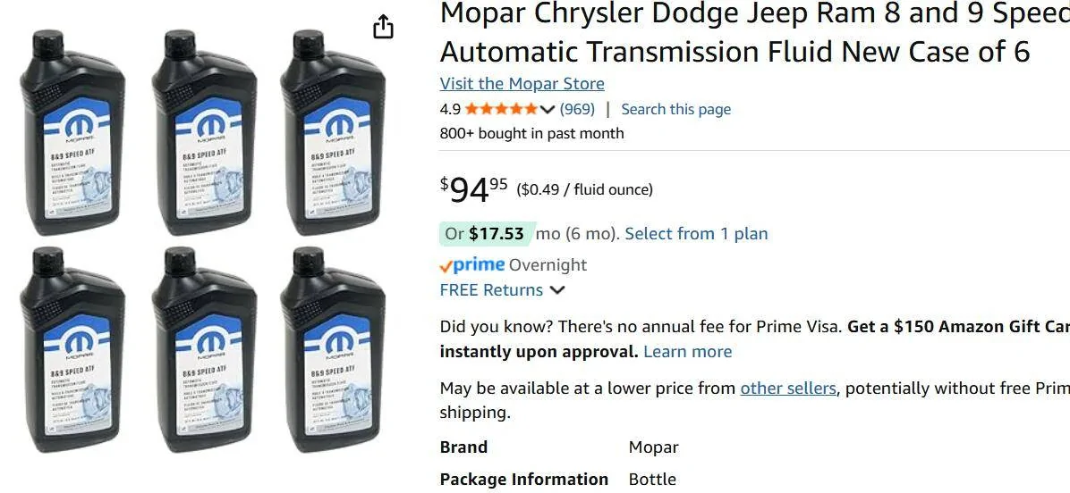 Jeep Gladiator Anyone else use this ATF in their Gladiator 8-speed? 1749924999077-km