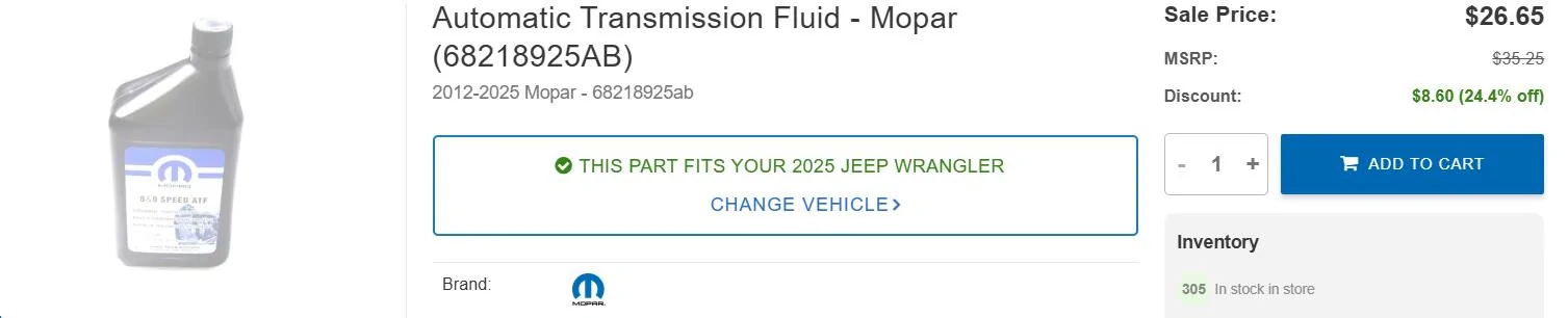 Jeep Gladiator Anyone else use this ATF in their Gladiator 8-speed? 1749925345268-2r