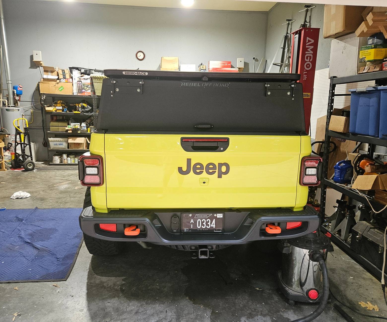 Jeep Gladiator Anyone mount a roof platform on top of a bed rack? 20250614_173414