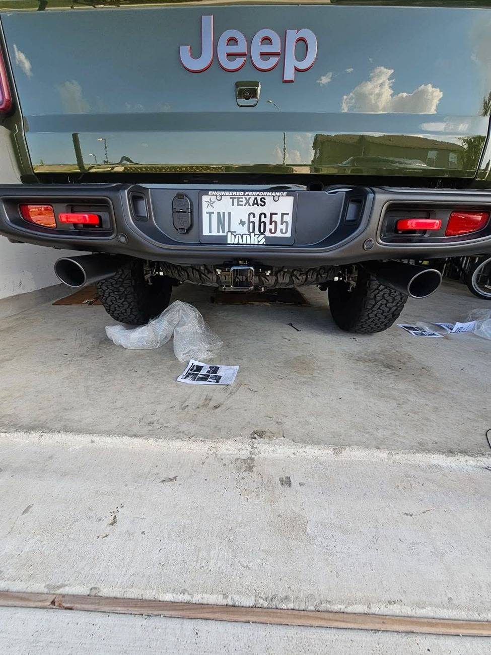 Jeep Gladiator Magnaflow dual exit street series catback with Banks Ram Air. FB_IMG_1749988951946