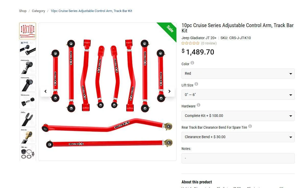 Jeep Gladiator Fabtech 3in lift Fabtech K4191DL does it need LCA and Trac Bar. Core 4x4