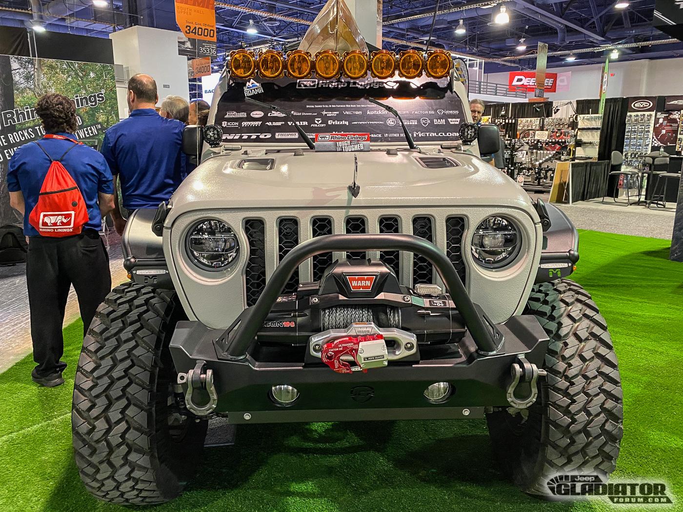 Jeep Gladiator Rhino Linings / ROAMR Hatchet Gladiator Build and FSR Trailer [SEMA 2019] Rhino-Linings-ROAMR-Hatchet-Gladiator-Build-FSR-Trailer-SEMA-2019-1