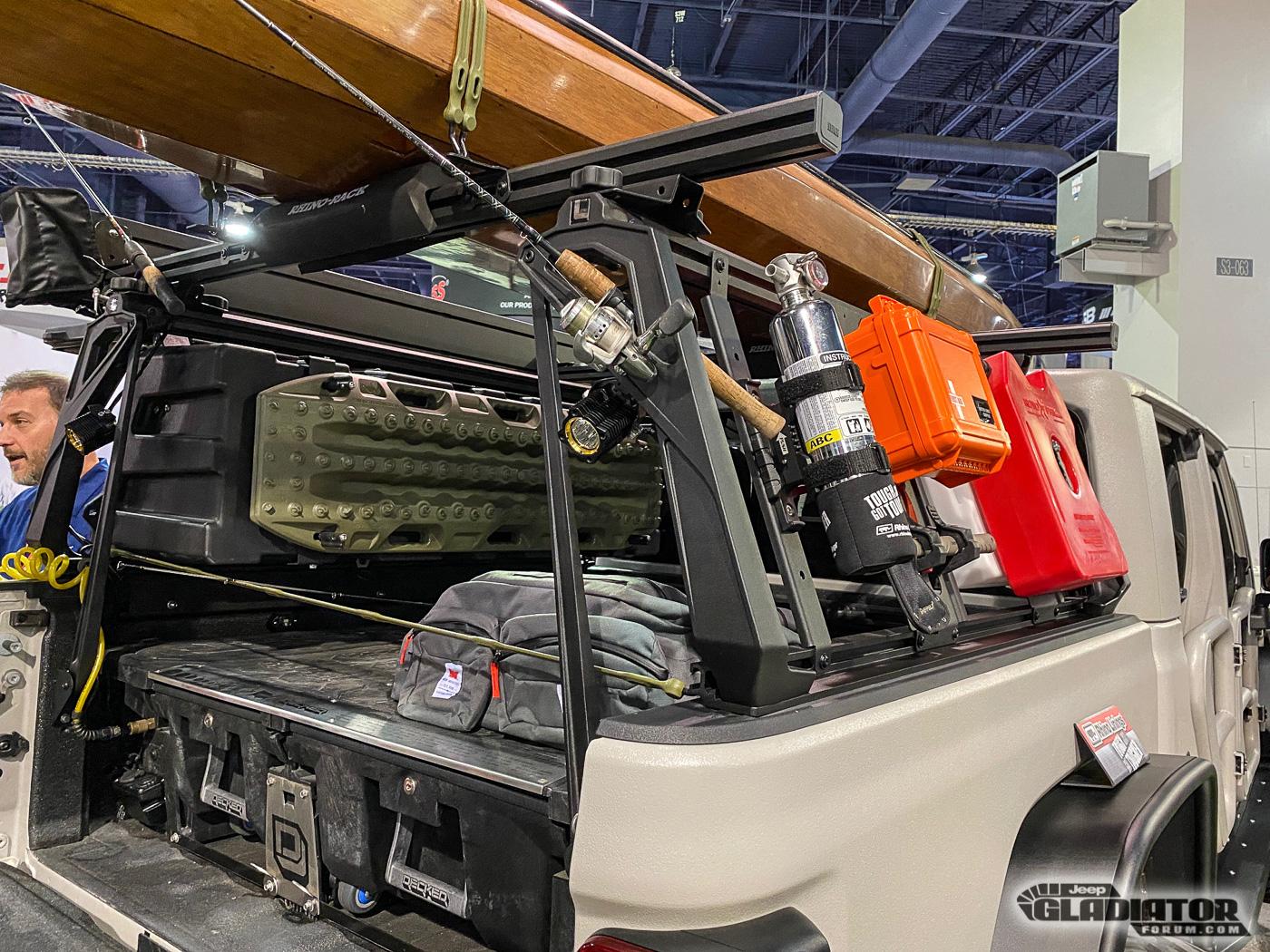 Jeep Gladiator Rhino Linings / ROAMR Hatchet Gladiator Build and FSR Trailer [SEMA 2019] Rhino-Linings-ROAMR-Hatchet-Gladiator-Build-FSR-Trailer-SEMA-2019-12