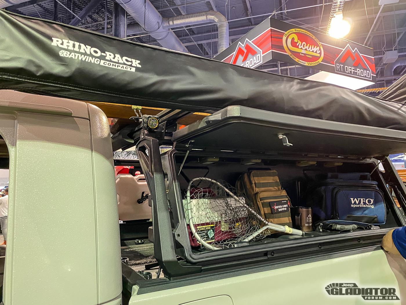 Jeep Gladiator Rhino Linings / ROAMR Hatchet Gladiator Build and FSR Trailer [SEMA 2019] Rhino-Linings-ROAMR-Hatchet-Gladiator-Build-FSR-Trailer-SEMA-2019-21