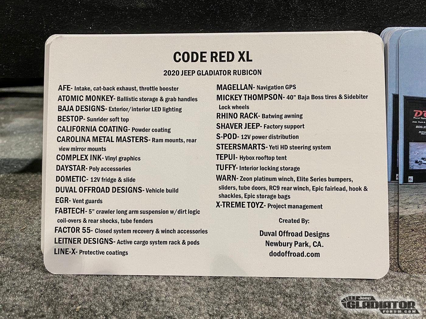 Jeep Gladiator WARN Code Red XL Gladiator Build [SEMA 2019] WARN-Code-Red-XL-Gladiator-Build-SEMA-2019-3
