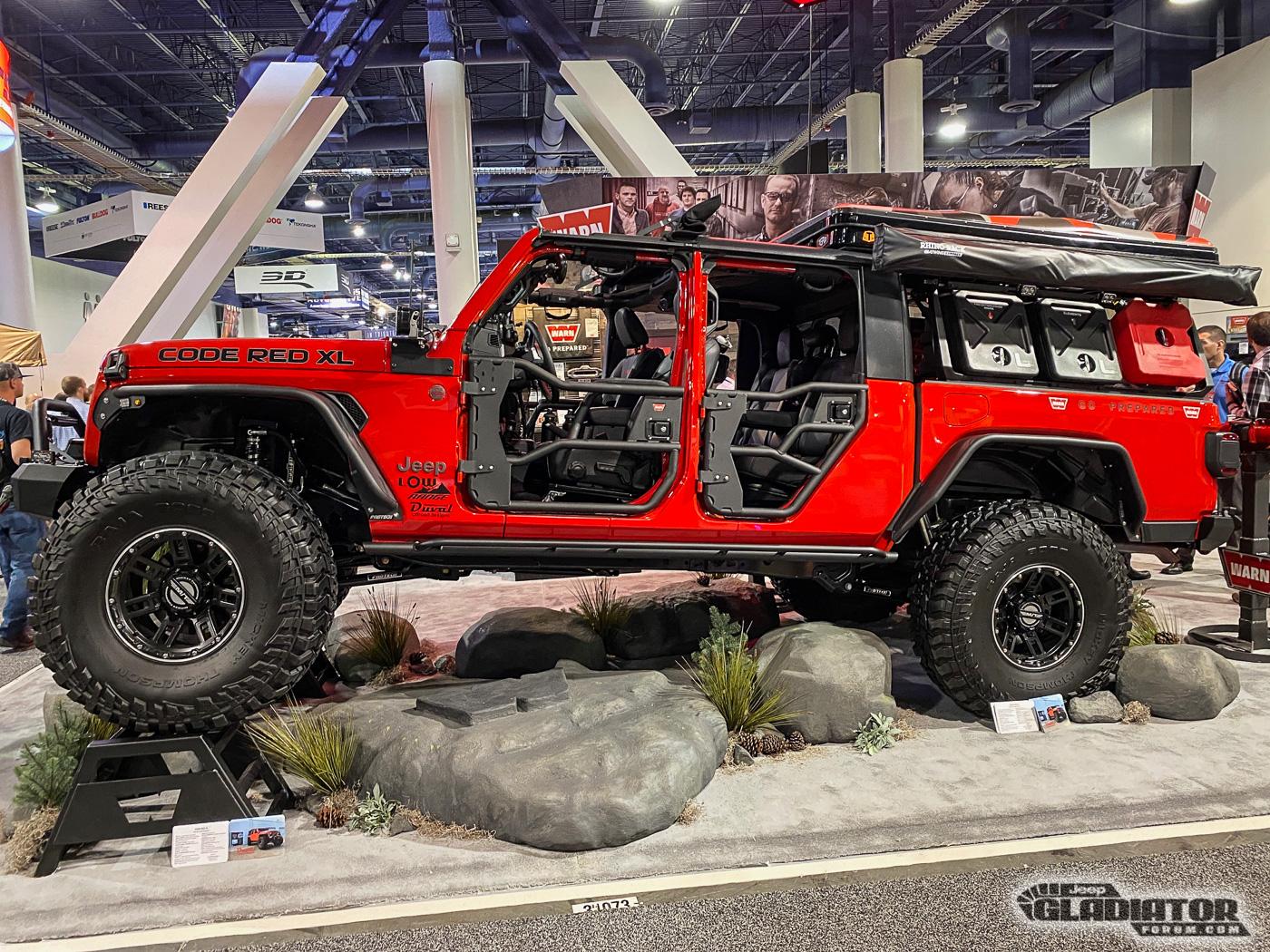 Jeep Gladiator WARN Code Red XL Gladiator Build [SEMA 2019] WARN-Code-Red-XL-Gladiator-Build-SEMA-2019-4