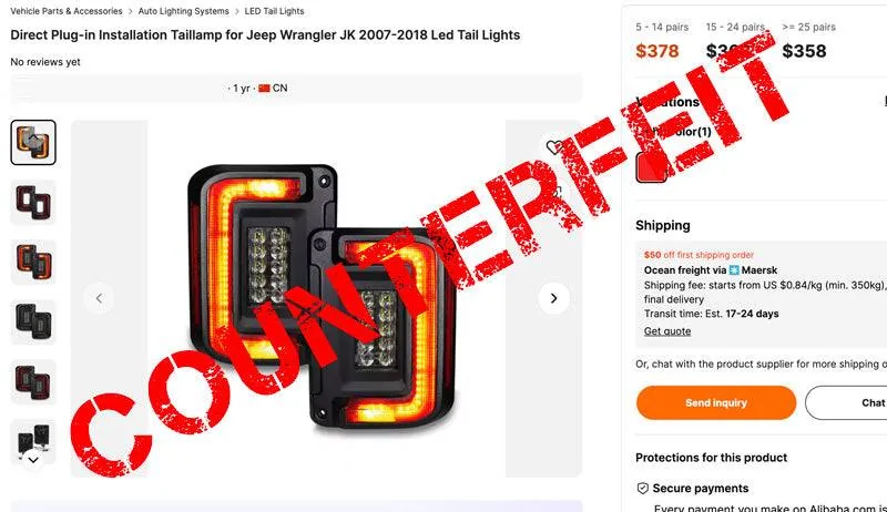 Jeep Gladiator Customer Notice: Protect Yourself from Counterfeit ORACLE Flush Tail Lights Screenshot-202-06-26-at-9.39.28-AM
