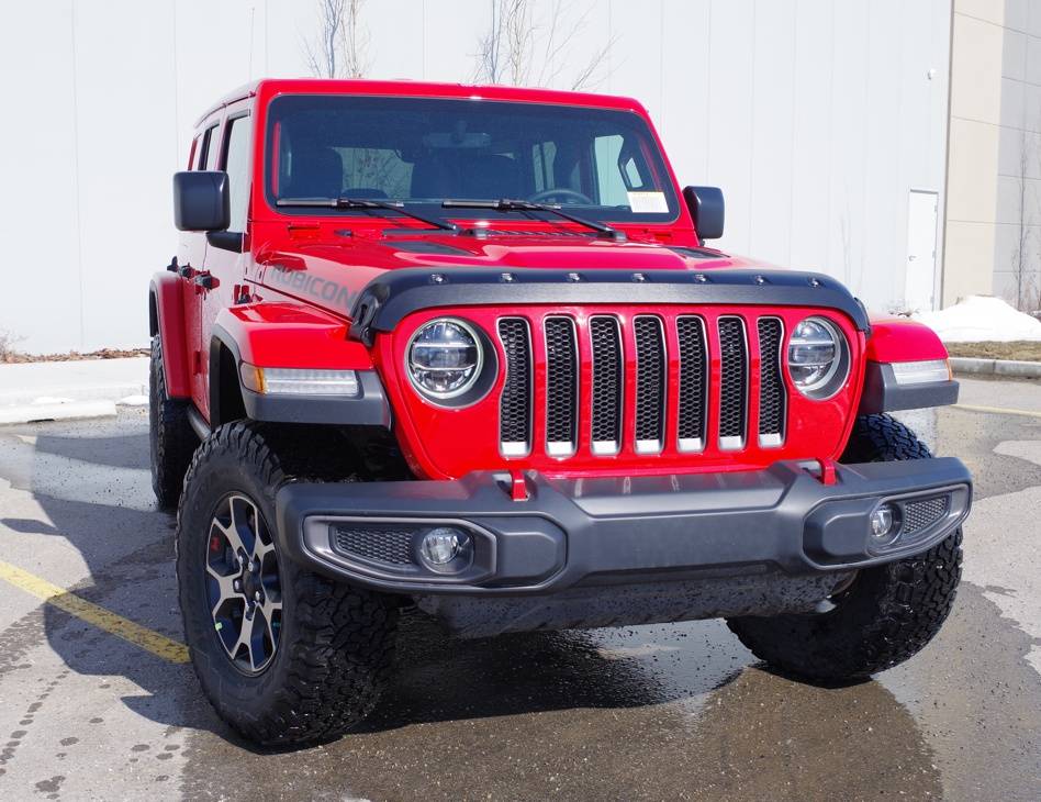 Jeep Gladiator Bolt-on Hood Deflectors not for Mojave Gladiator—WHY? ngler-JL-2018-Tough-Guard-Hood-Protector-TG-7W18-a