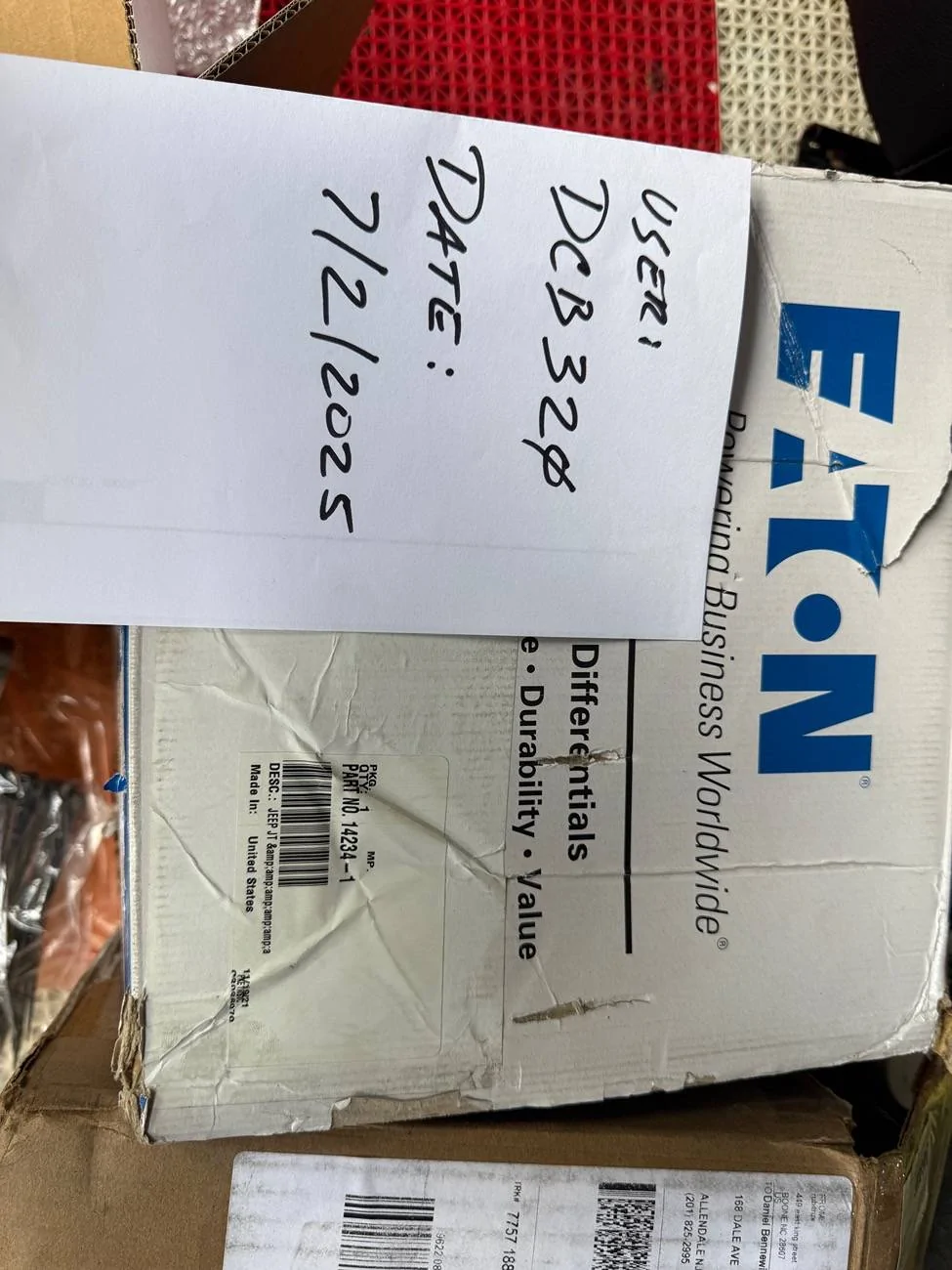 Jeep Gladiator Eaton E-Locker 14234-1 for Gladiators with 32 spline axles IMG_2436