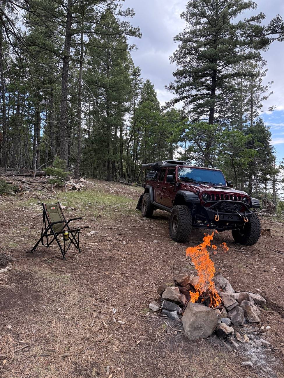 Jeep Gladiator Overlanding ASMR - Exploring the Backcountry Mountains for a High Country Dispersed Camp IMG_7943