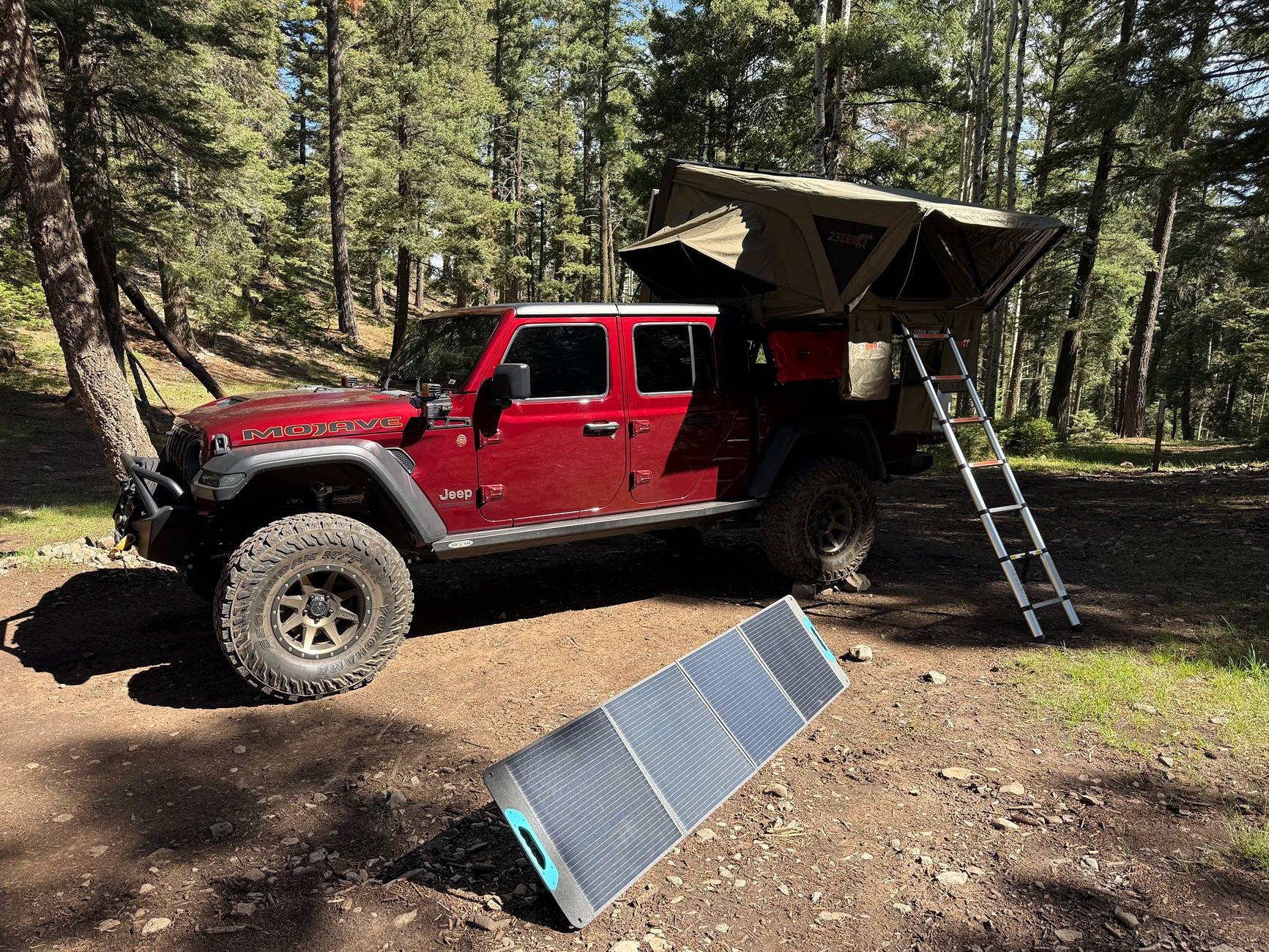 Jeep Gladiator Overlanding ASMR - Exploring the Backcountry Mountains for a High Country Dispersed Camp IMG_7895
