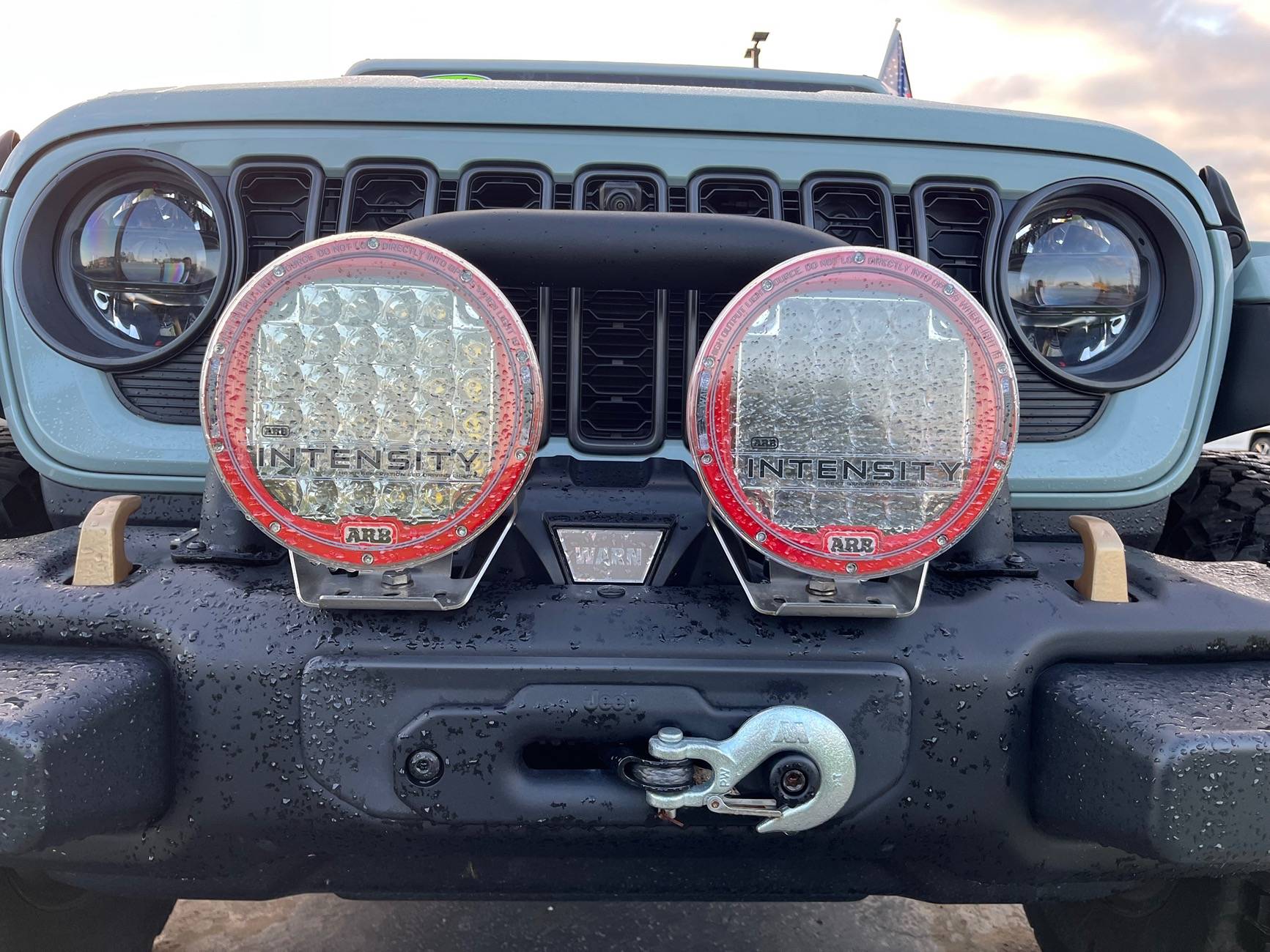 Jeep Gladiator Warn Winch Cover, Hook IMG_6156
