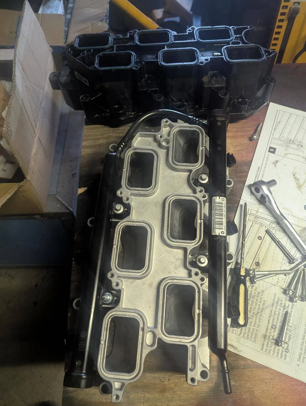 Jeep Gladiator Finally got er done! New intake with fuel rail and injectors 