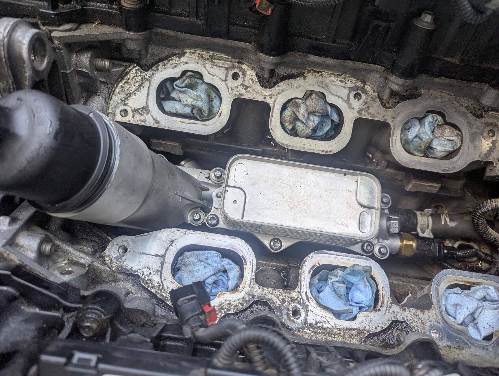 Jeep Gladiator Finally got er done! Metal oil cooler installed