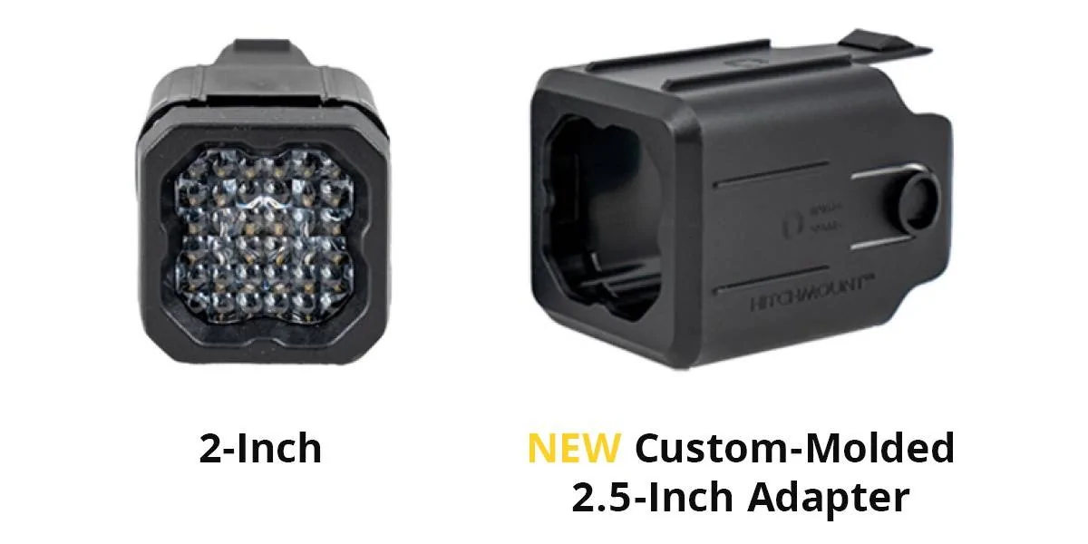 Jeep Gladiator NEW HitchMount LED Pod | 68% Brighter + 2.5" Adaptor TLR9JTj