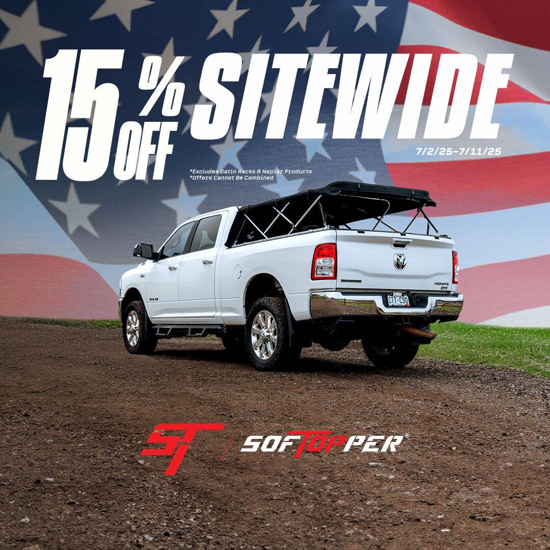 Jeep Gladiator LAST CALL: 15% OFF Softopper.com ENDS SOON 07. 1080x1080_Social_with_graphics V2 (1)