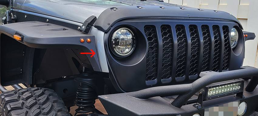 Jeep Gladiator JT to JK Grill Hack jktojt-38