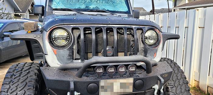 Jeep Gladiator JT to JK Grill Hack jtjk-hack26