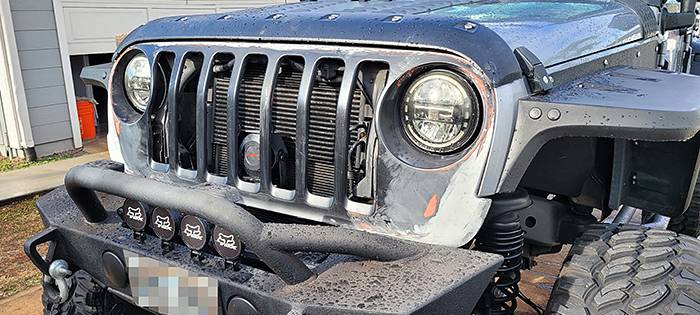 Jeep Gladiator JT to JK Grill Hack jtjk-hack27
