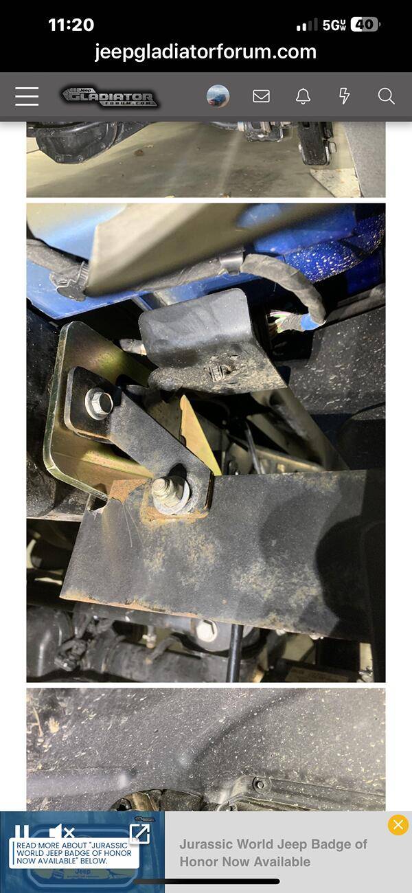 Jeep Gladiator MetalCloak rear sway bar bracket and RockBlokz flaps IMG_3935