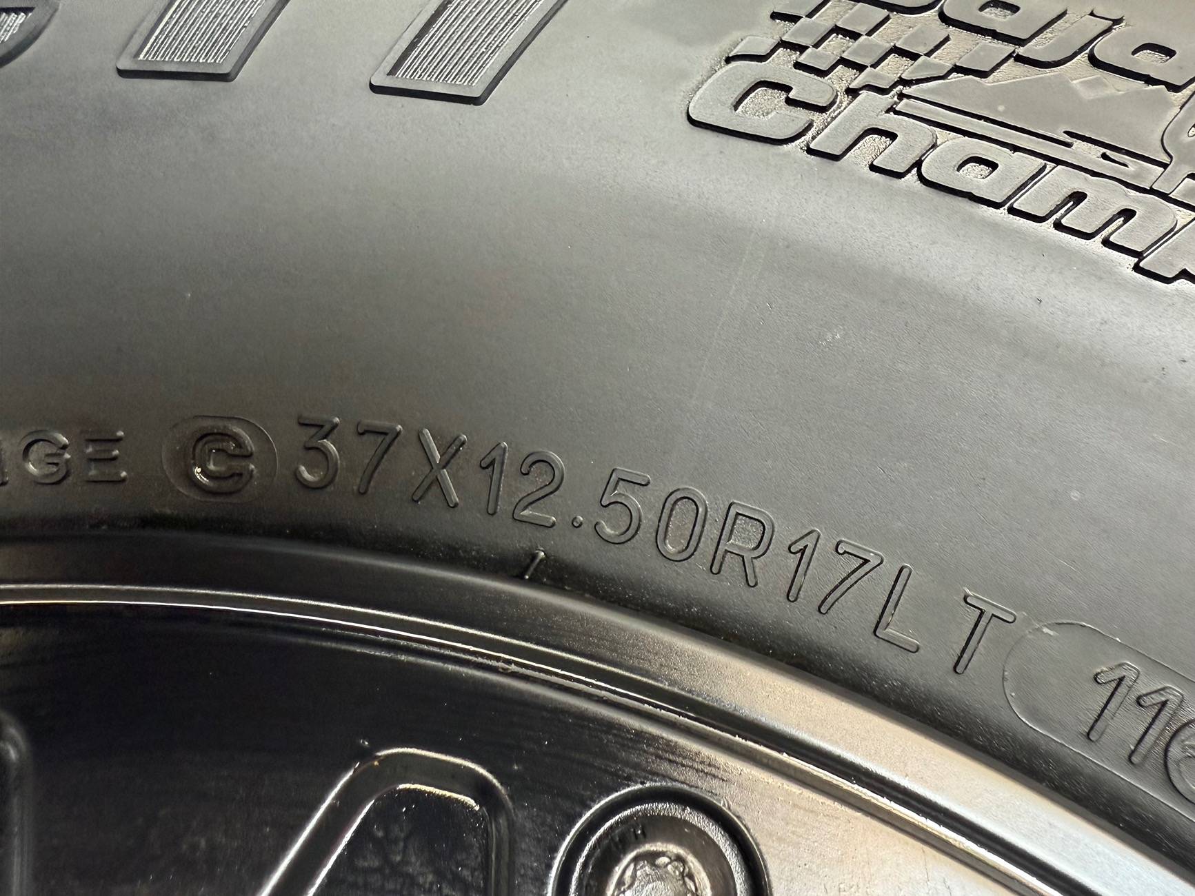 Jeep Gladiator Rubicon XR wheels and 37x12.50 Load Range C tires (TPMS and Lugs Included!) IMG_0915