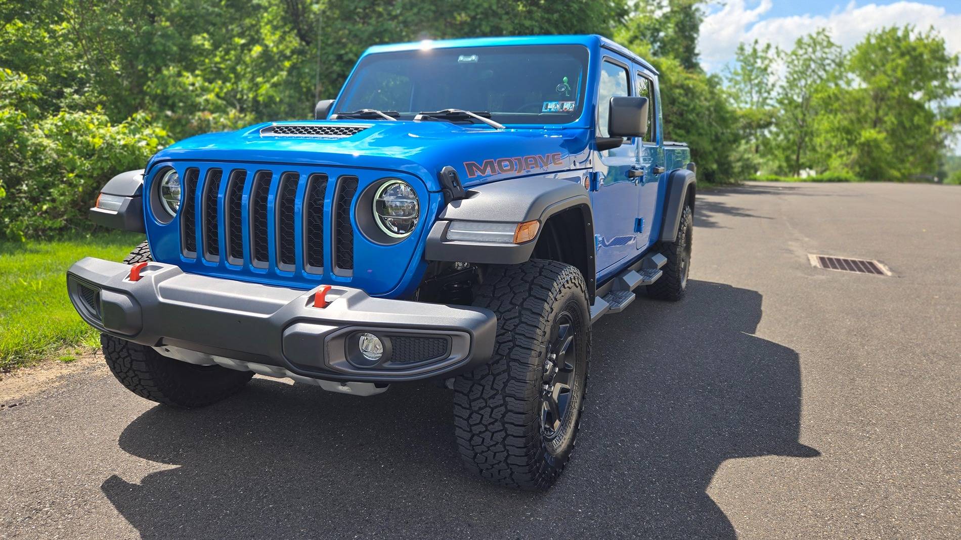 Jeep Gladiator FOR SALE: REDUCED! 2022 Jeep Gladiator Mojave 6 speed manual, Hydra Blue Pearl - stock + extra goodies ($38,999) Newtown, PA 20250517_150545