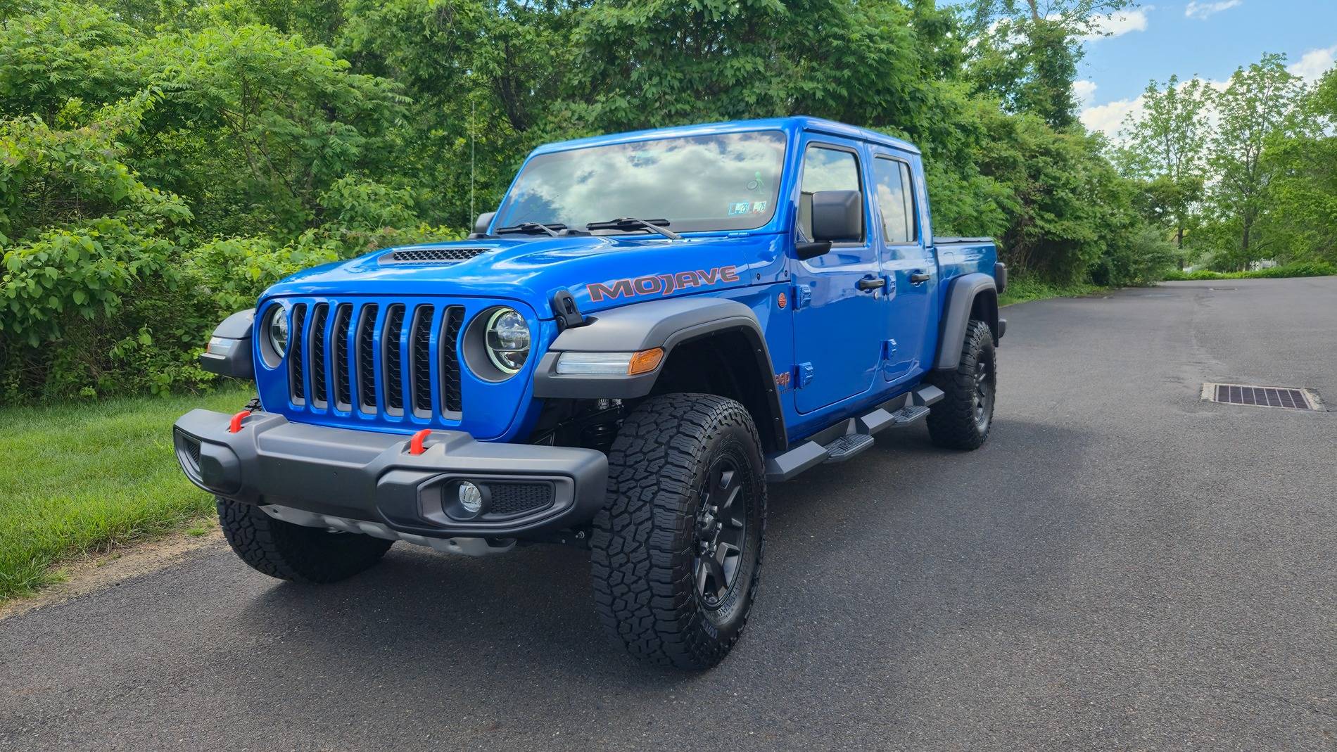 Jeep Gladiator FOR SALE: REDUCED! 2022 Jeep Gladiator Mojave 6 speed manual, Hydra Blue Pearl - stock + extra goodies ($38,999) Newtown, PA 20250517_150020