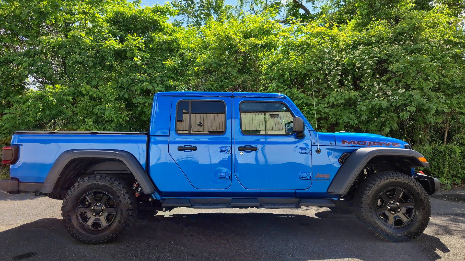 Jeep Gladiator FOR SALE: REDUCED! 2022 Jeep Gladiator Mojave 6 speed manual, Hydra Blue Pearl - stock + extra goodies ($38,999) Newtown, PA 20250517_151445