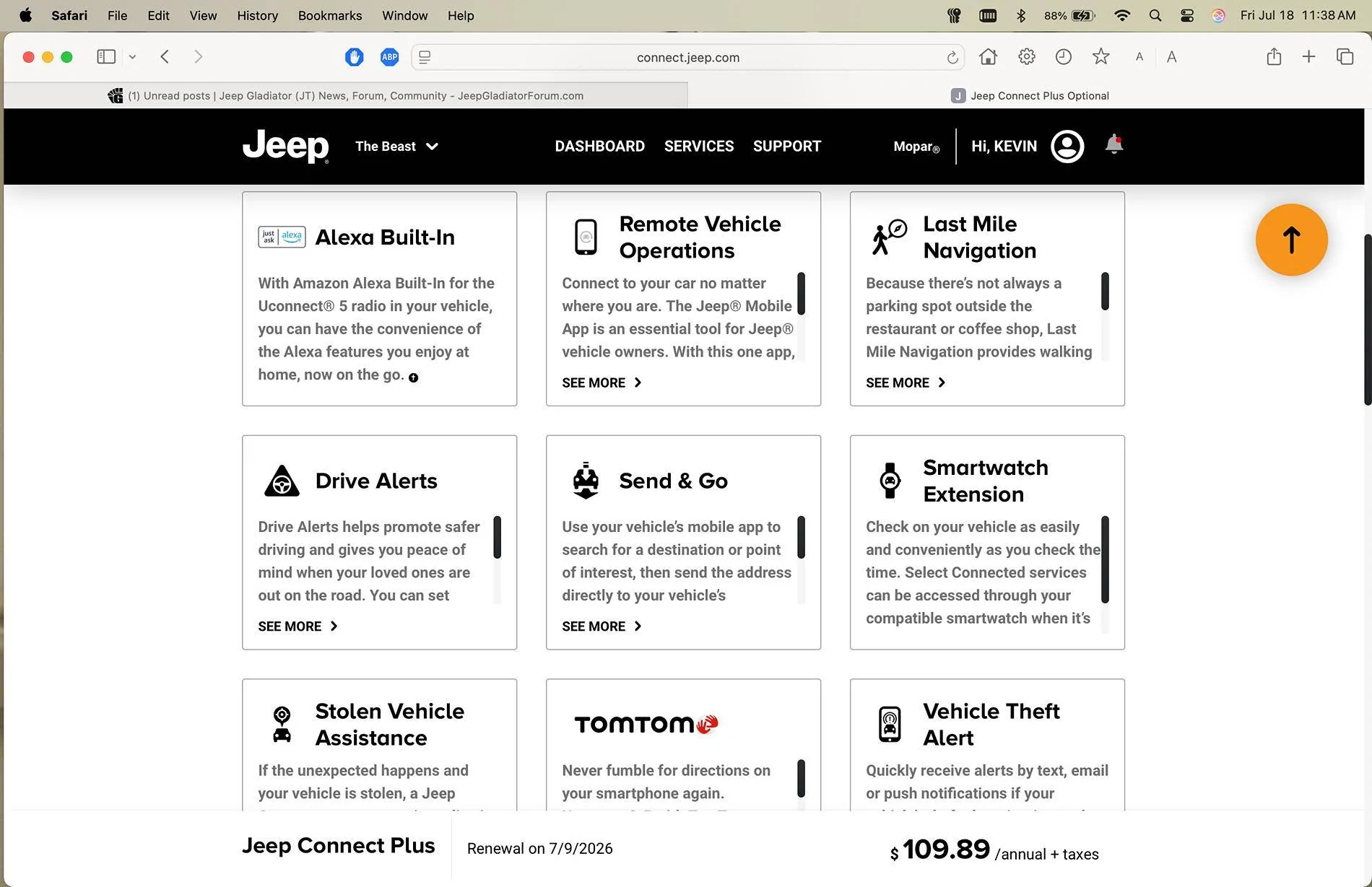 Jeep Gladiator Jeep Assistance Package Screenshot 2025-07-18 at 11.38.38 AM
