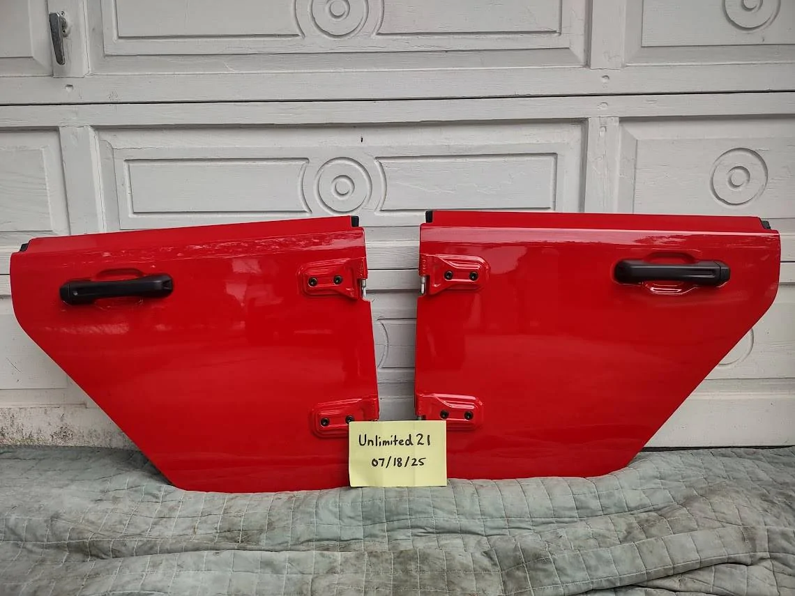 Jeep Gladiator Jeep half doors for Gladiator JT back doors outsid