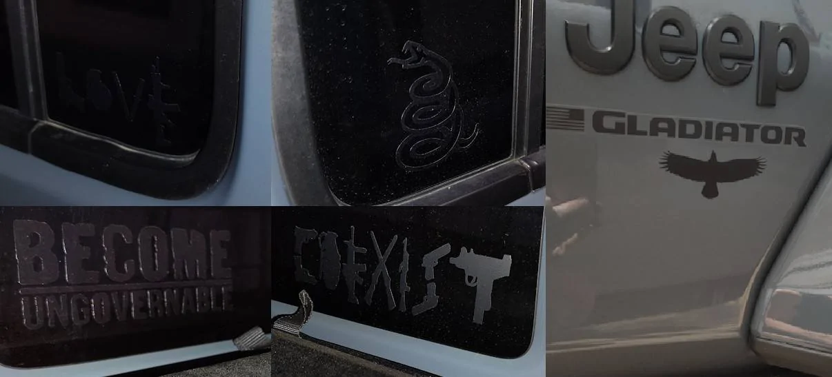 Jeep Gladiator Stickers and decal pics! Sticker collag