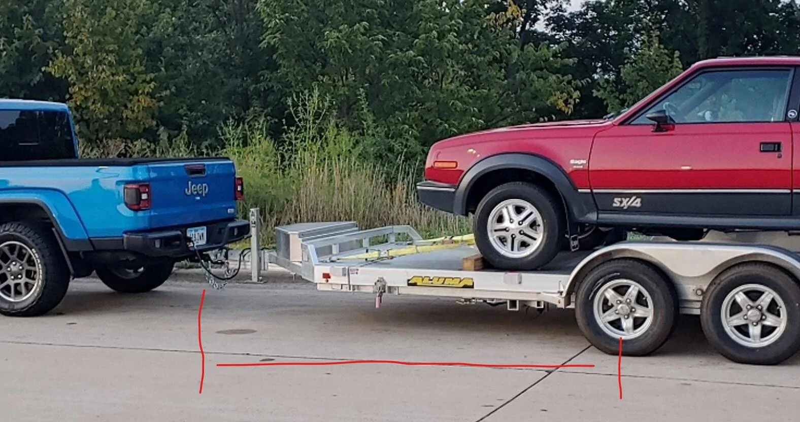 Jeep Gladiator Question: Aluminum Boat Trailer (4500 lbs loaded) Can’t Take Weight Distribution Hitch (WDH) 1753069082263-5c
