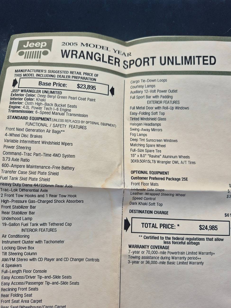 Jeep Gladiator Are "larger tires" really a fairly recent thing? 20250721_191330