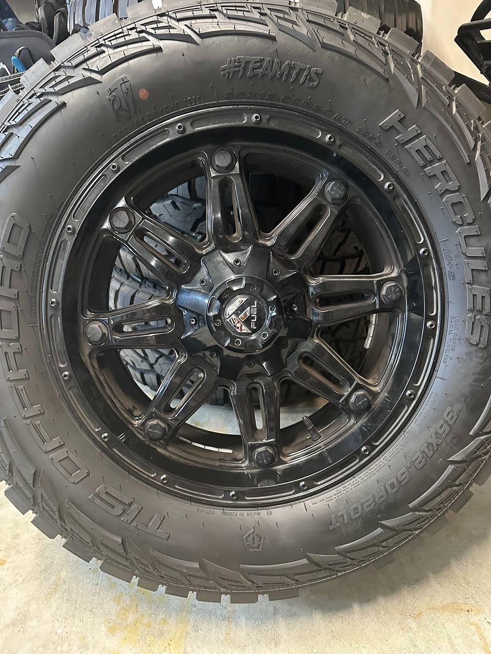 Jeep Gladiator 35" Tires w / 20"x9" Fuel Rims - x5 - Rims/Tire Package IMG_4680