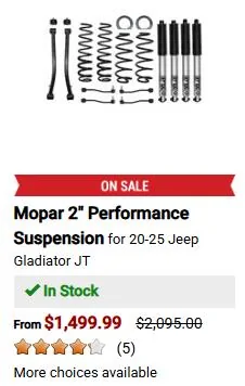 Jeep Gladiator Is the Mopar 2 inch lift actually bad? 1753403911061-5a