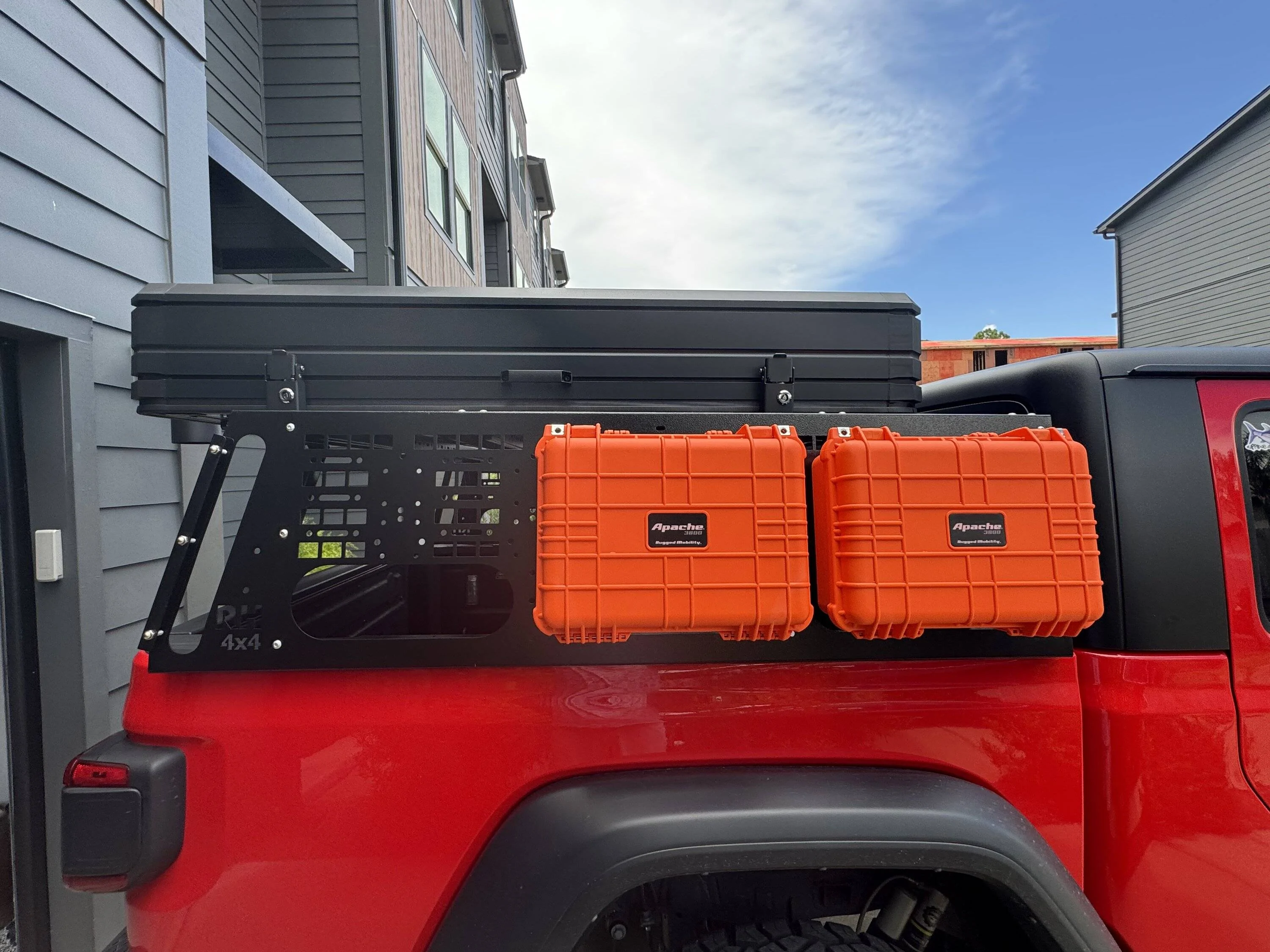 Jeep Gladiator New Rock Hard 4X4 Bed Rack and Top Oak Vision RTT IMG_1832