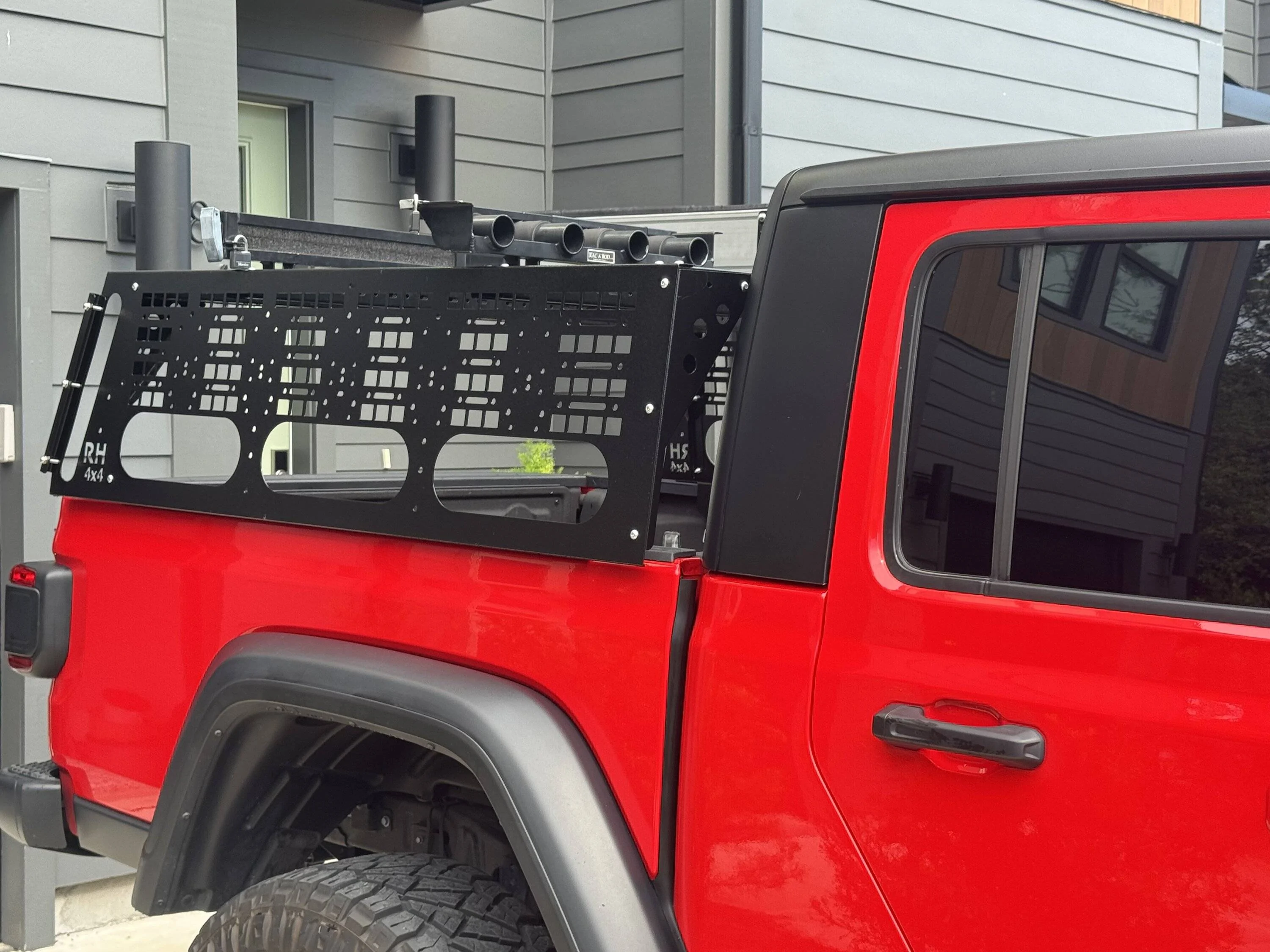Jeep Gladiator New Rock Hard 4X4 Bed Rack and Top Oak Vision RTT IMG_1664