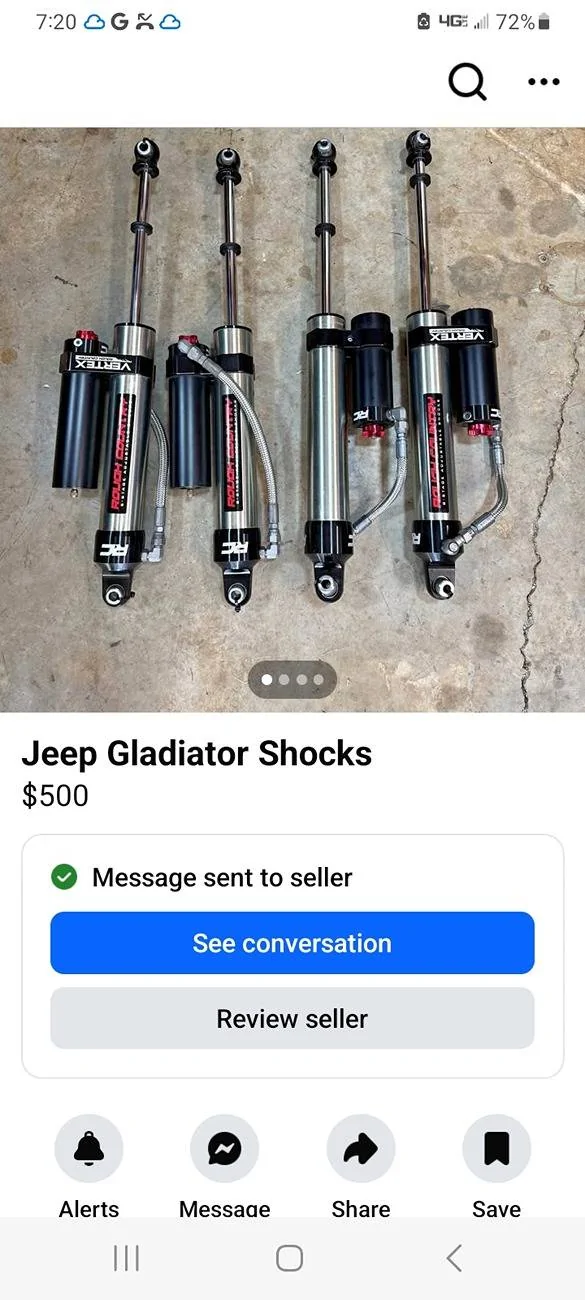 Jeep Gladiator Rough Country Vertex Shocks.....Should I? Screenshot_20250725_192034_Facebook
