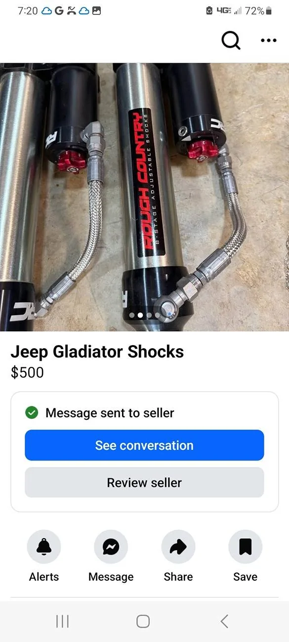 Jeep Gladiator Rough Country Vertex Shocks.....Should I? Screenshot_20250725_192046_Facebook