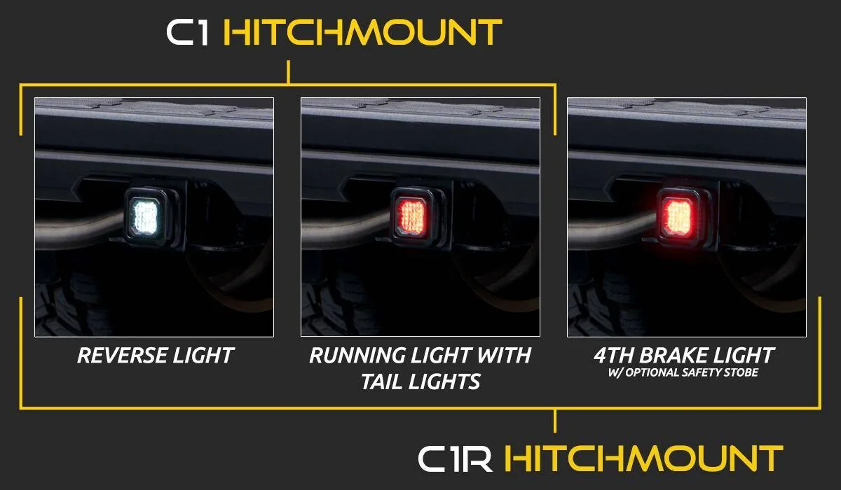 Jeep Gladiator Meet the C2 2.0 LED Pod |  The King of Compact 2-Inch LED Pods | Diode Dynamics C1_C1R_Comparison_HitchMount