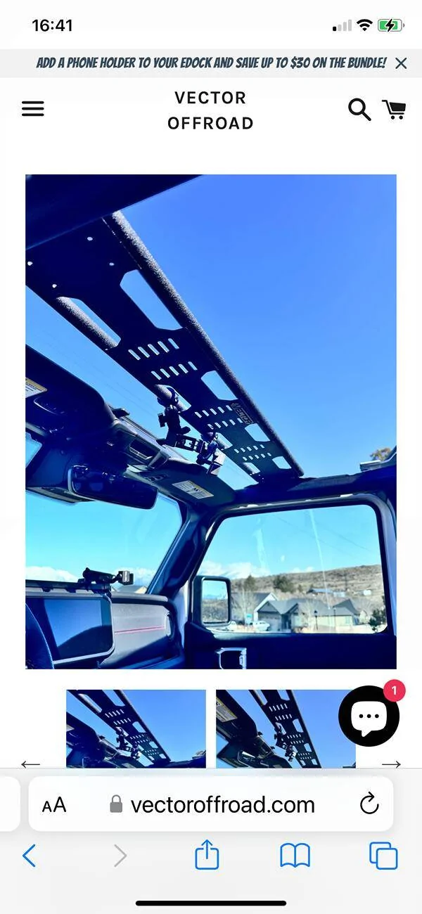 Jeep Gladiator Followup and install of overhead bar/rifle rack IMG_9322